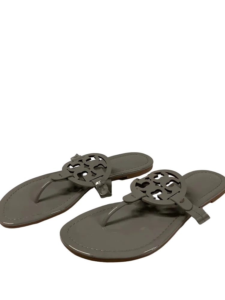 Tory Burch Shoe Size 9 Gray Miller Sandals