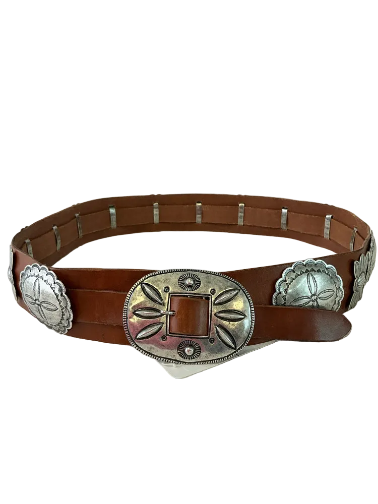 Ralph Lauren Brown & Silver Belt