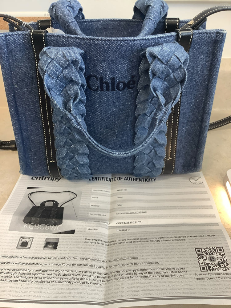 Chloe Denim Woody Handbags
