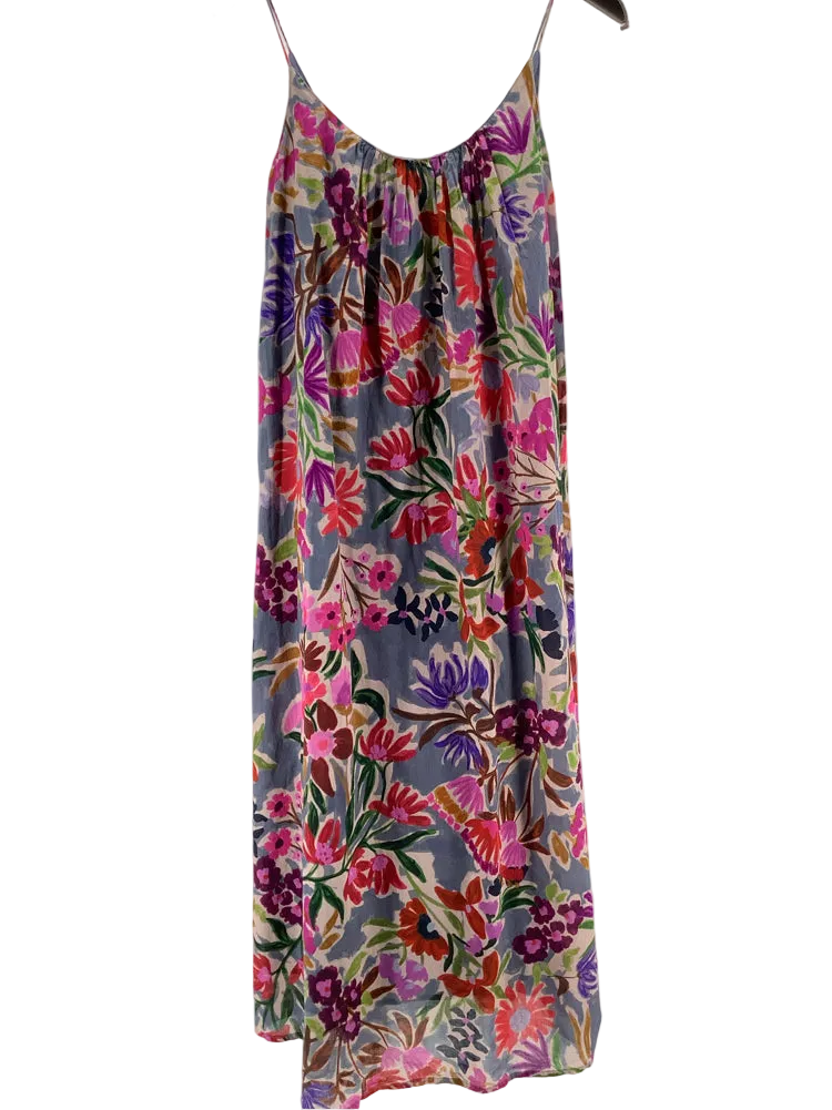 Velvet by Graham Spencer Size S Blue Multi Alexa Dress