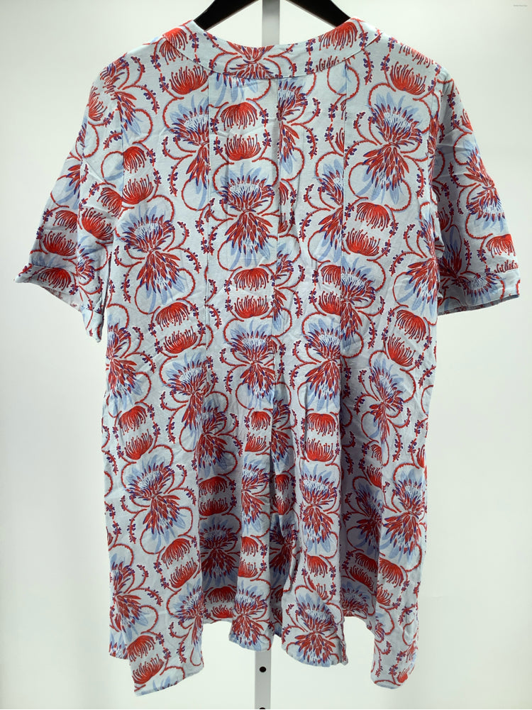 Emily McCarthy Size S Blue & Red Tunic