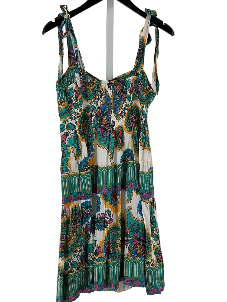 Ro's Garden Size M Green multi Dress