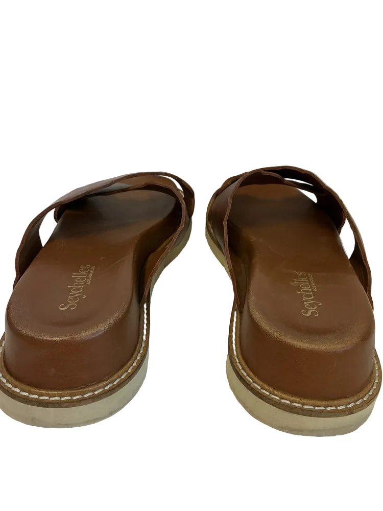 Seychelles Shoe Size 9.5 Brown Woodstock Slides