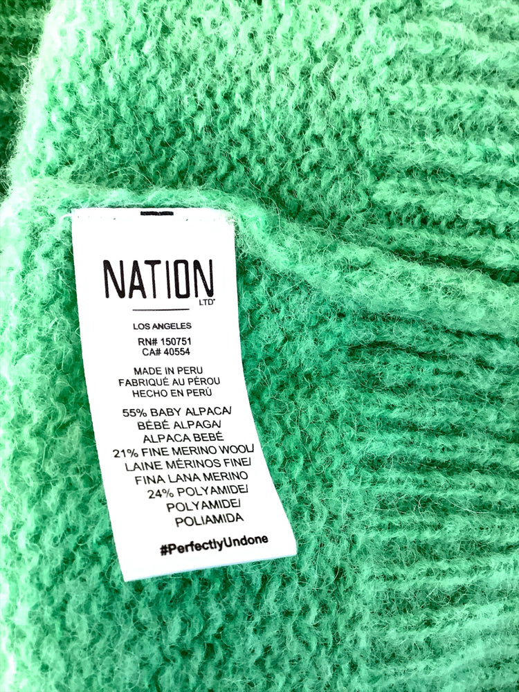 Nation Size S Green Sweater