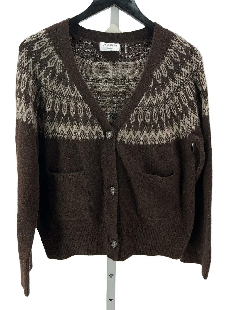 LNA Size XS Brown Multi Sweater