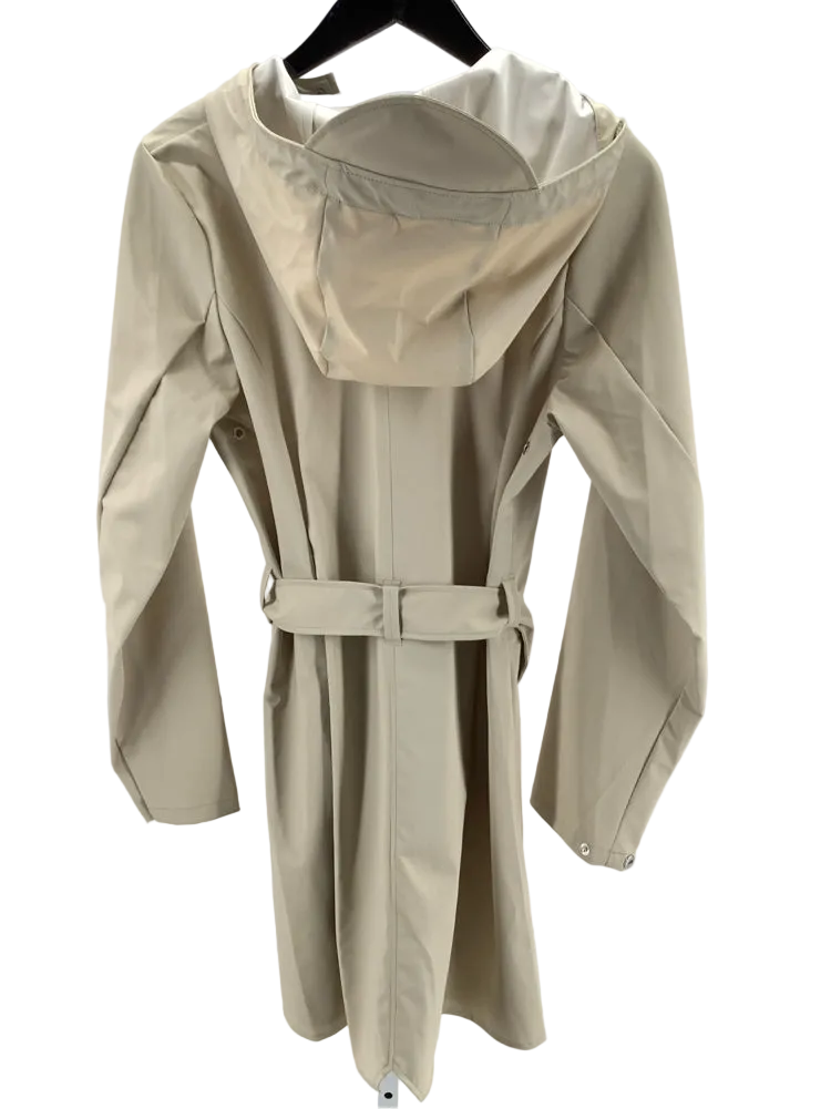 Rains Size XS Tan Curve Jacket