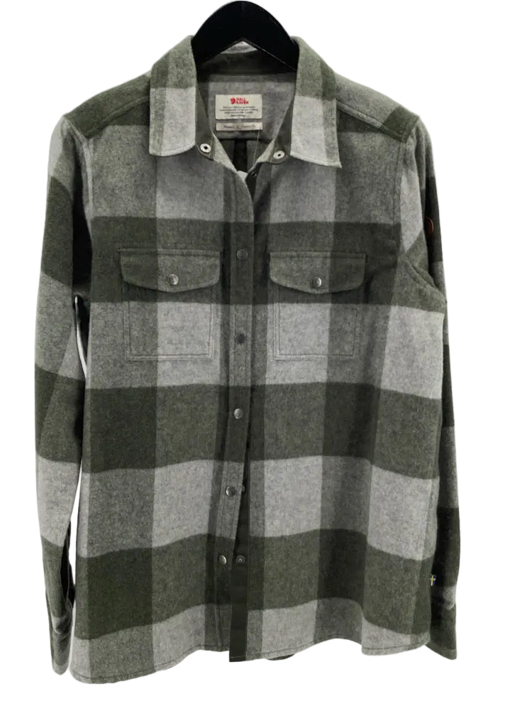 Fjall Raven Size L Olive & Gray Canada Shirt