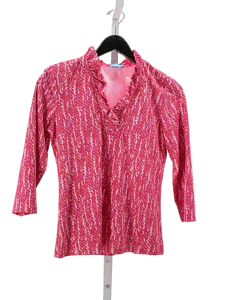 J. McLaughlin Size S Pink multi Shirt