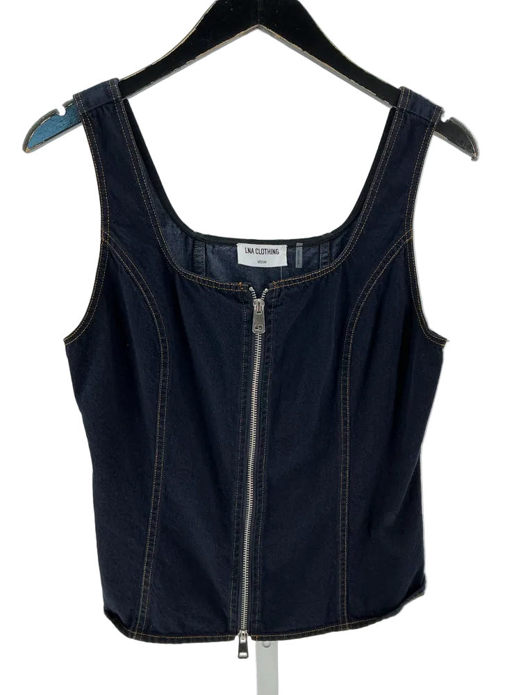 LNA clothing Size M Denim Tank Top