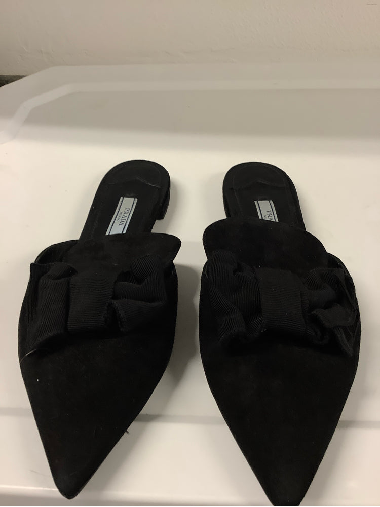 Prada Shoe Size 7.5 Black Mules