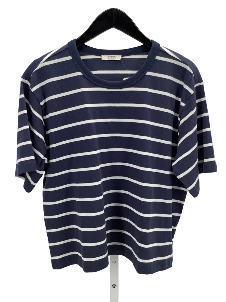 AYR Size L Navy & white The Practice Tee Shirt