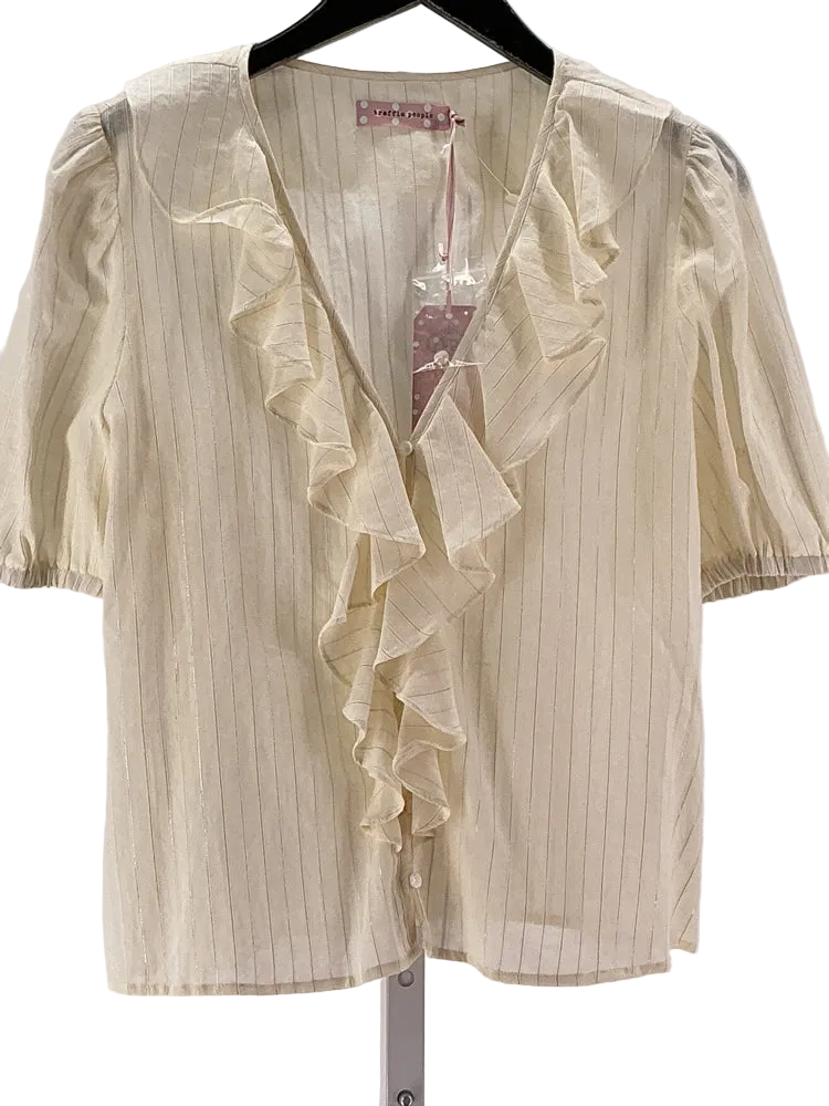 traffic people Size L Cream Shirt