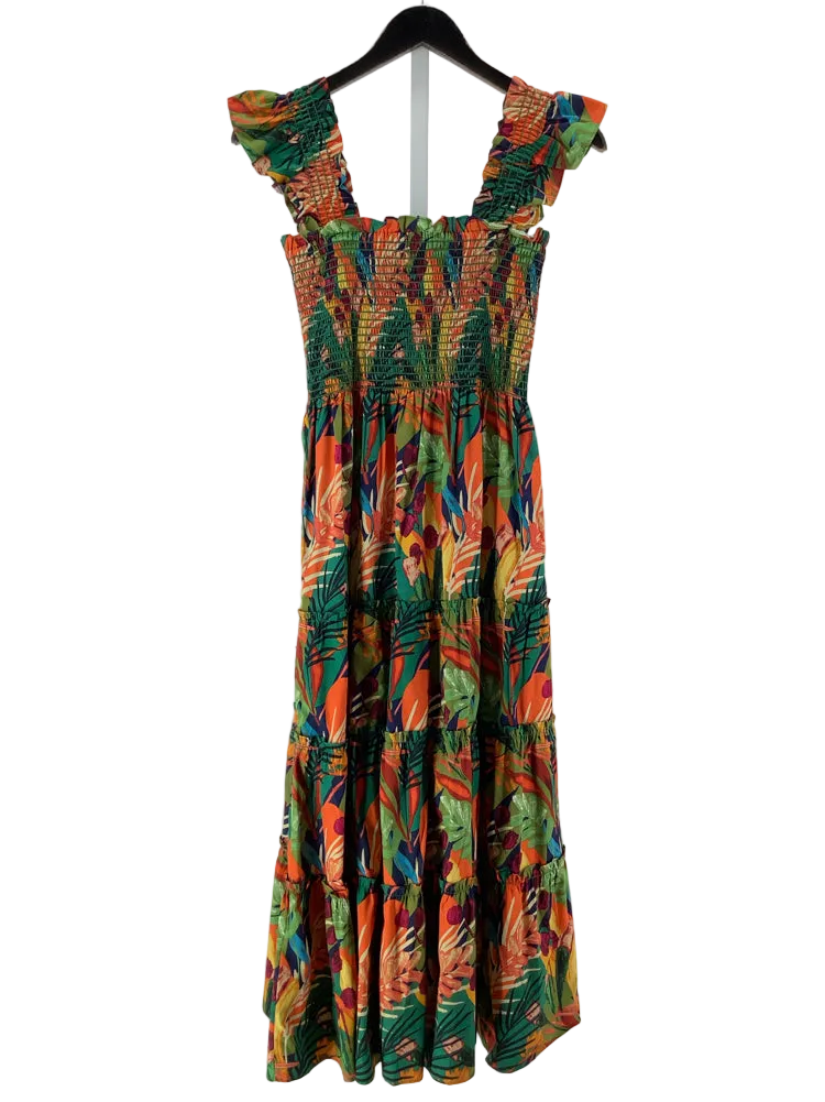 o.p.t Size L Green multi Dress