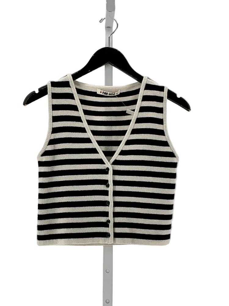 Ciao Lucia Size XS Black & White Sweater