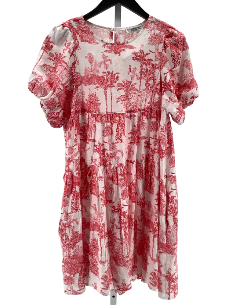 Positano Couture Size M Red multi Dress