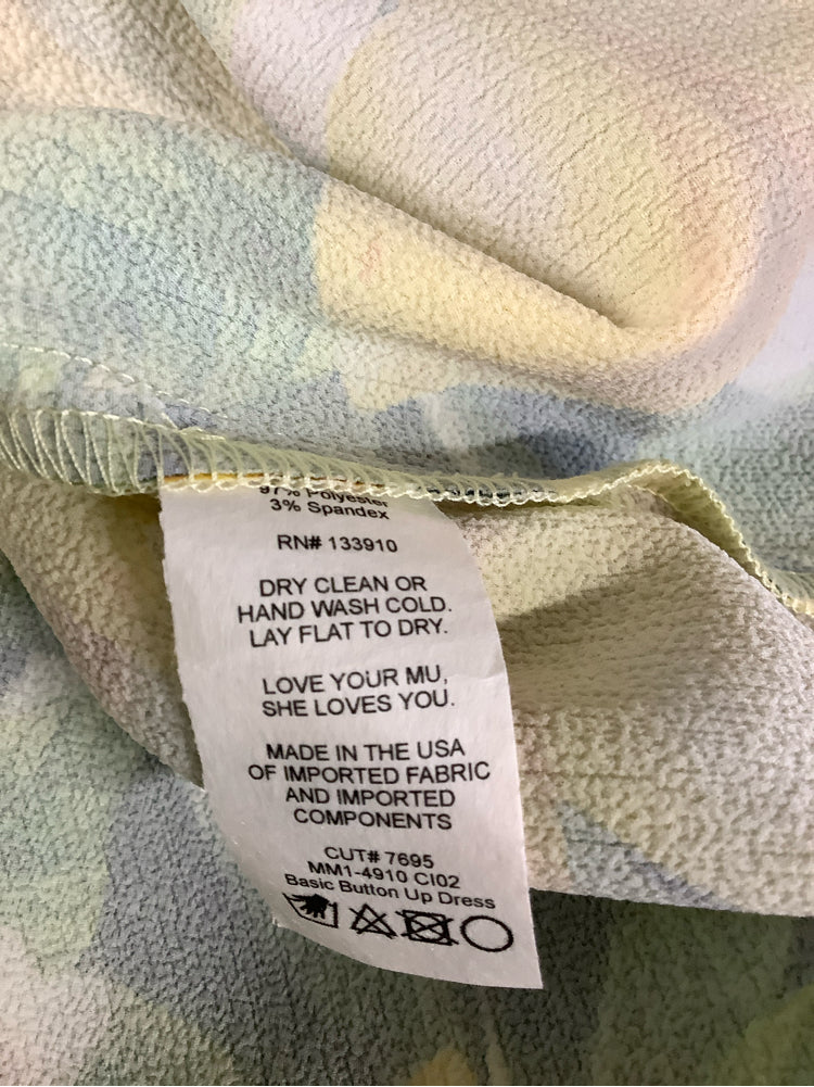 mumu Size XXL Yellow Multi Dress