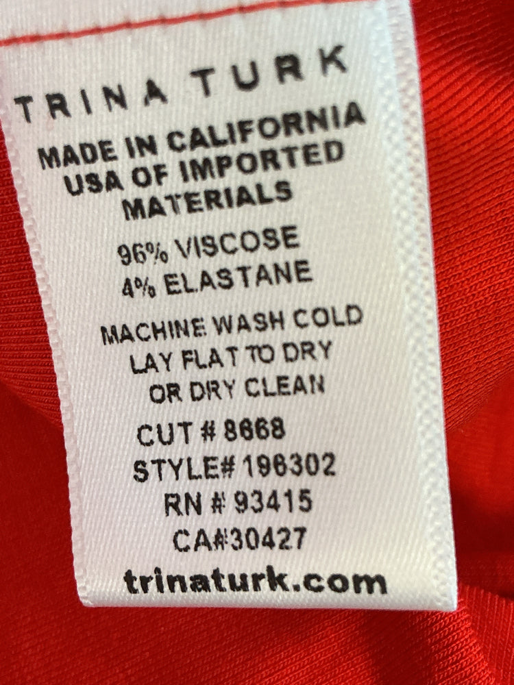 Trina Turk Size XS Red Dress