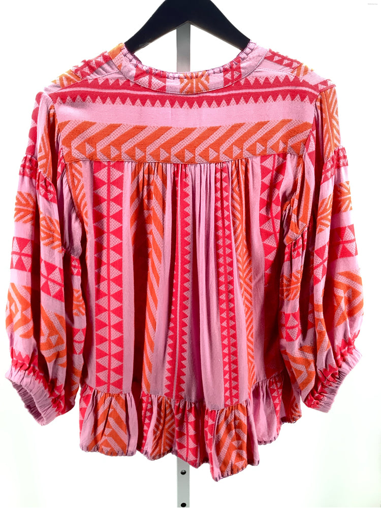 Ivy Jane Size XS Pink & Orange Shirt