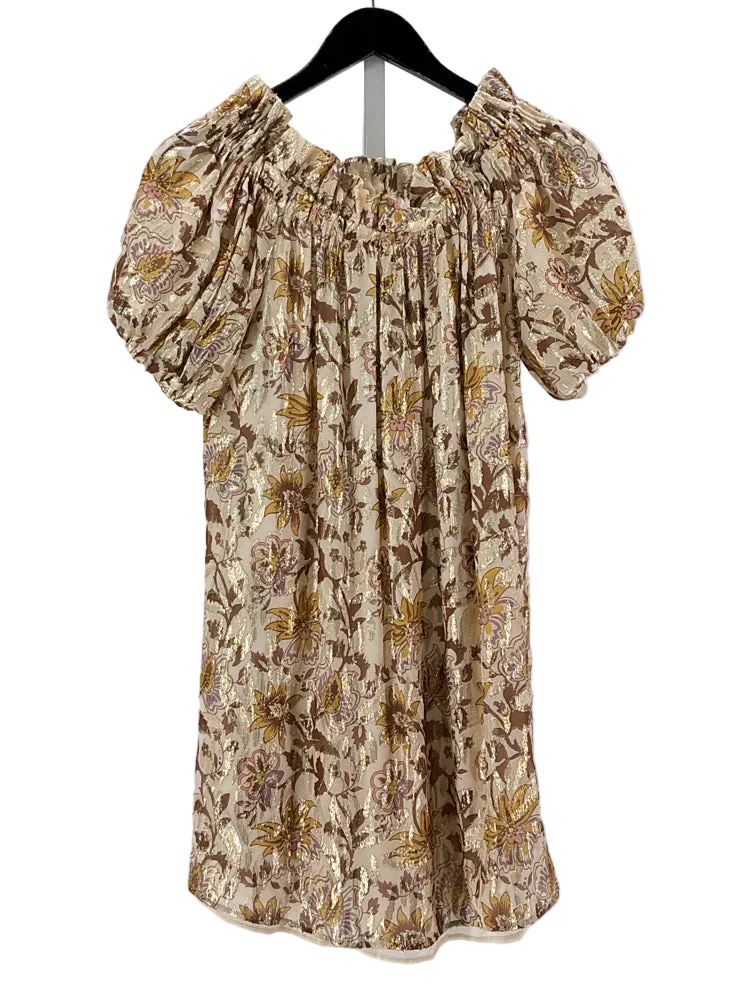 Sezane Size 2 Tan Multi Dress