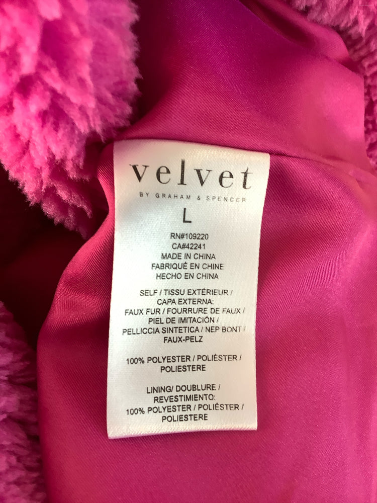 Velvet by Graham Spencer Size L Pink Jacket