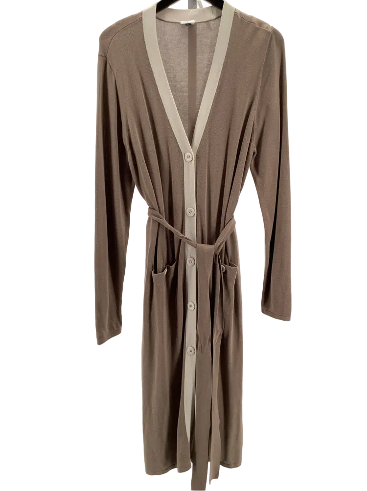 Cabi Size L Brown & Tan Genteel Cardigan