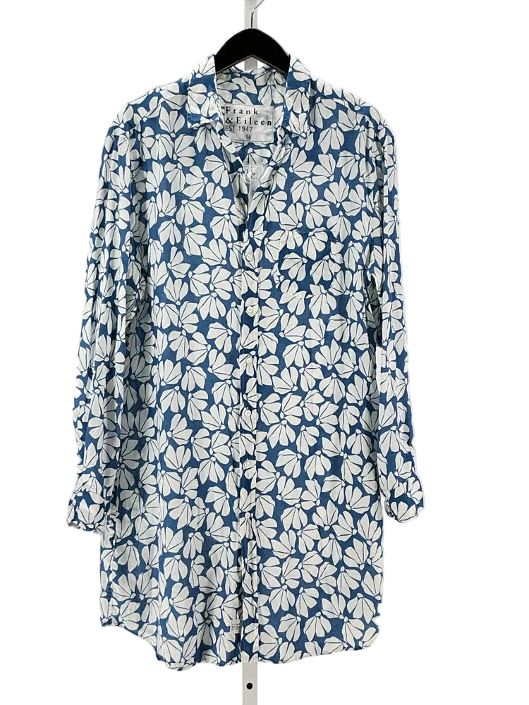Frank & Eileen Size M Blue & White Dress