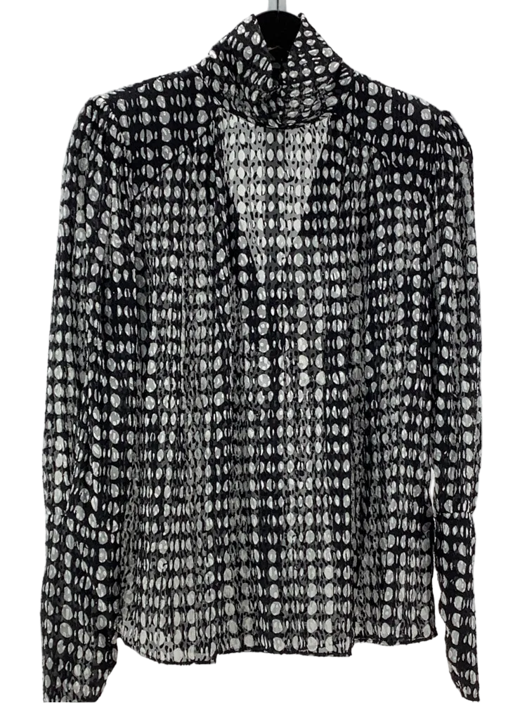 ba&sh Size S Black & Gray Shirt