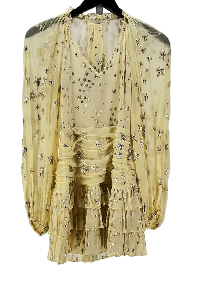 Love Shack Fancy Size 00 Yellow Rina Dress