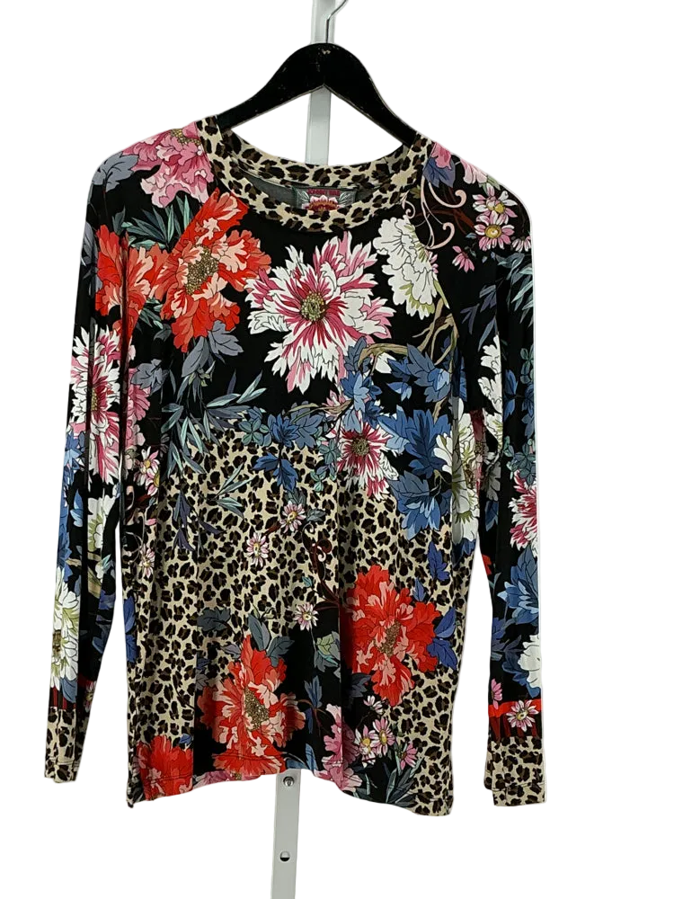 Johnny Was Size M Black multi Shirt