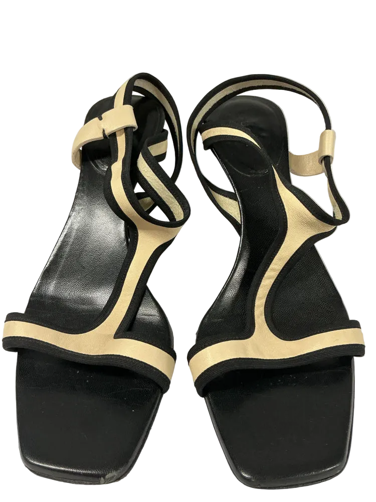 Gucci Shoe Size 8 Black & Tan Heels