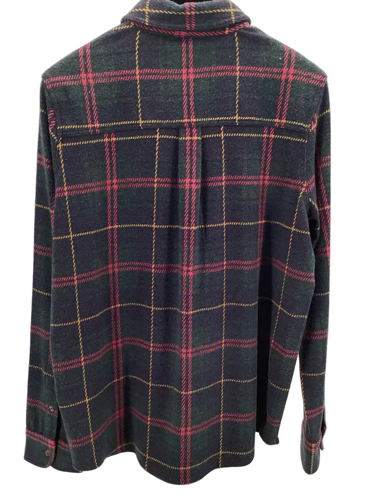 Faherty Size L Green multi Legend Sweater Shirt Shirt