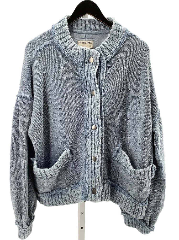 We The Free Size XL Blue Cardigan
