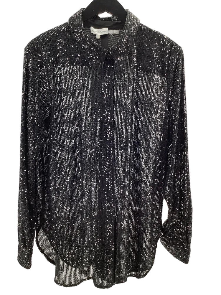 Calvin Klein Size L Black Shirt