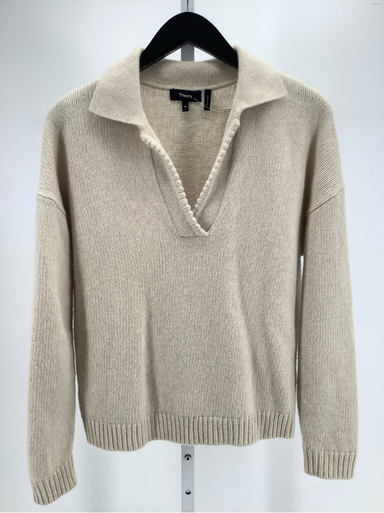 Theory Size M Tan Sweater
