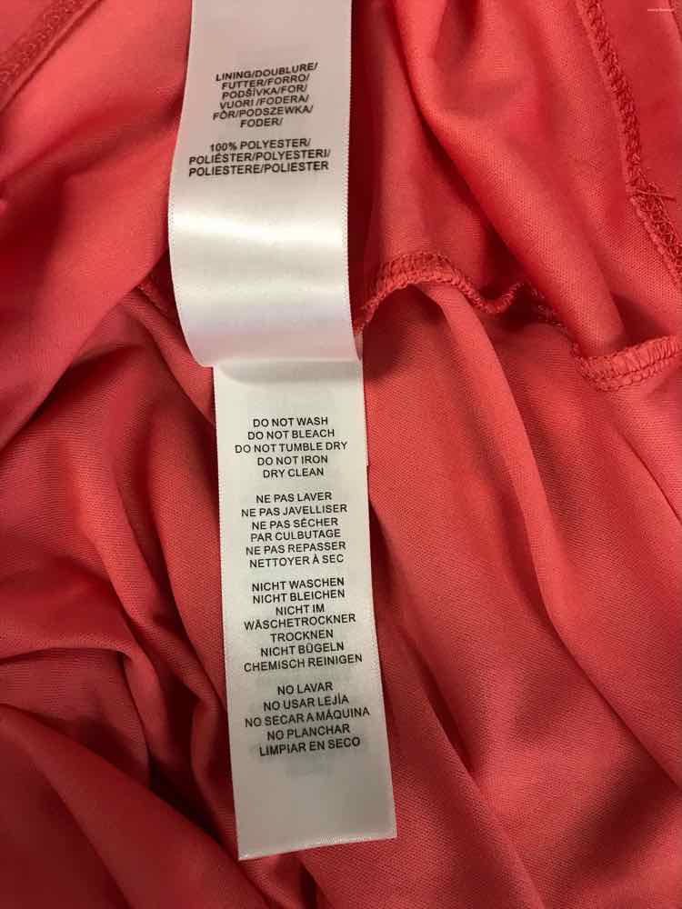 Adrianna Papell Size 2 Coral Dress