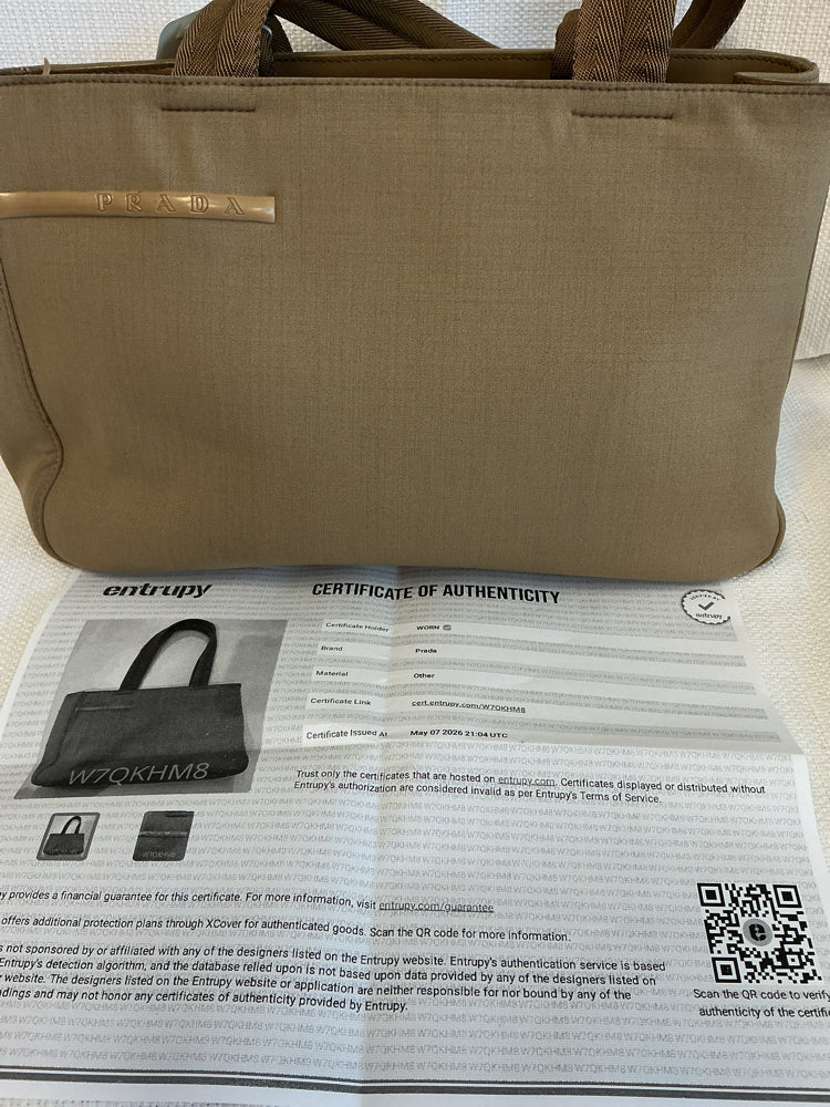 Prada Tan Handbags