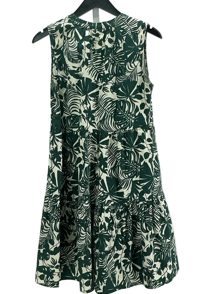 Sundry Size 0 Green & Cream Dress