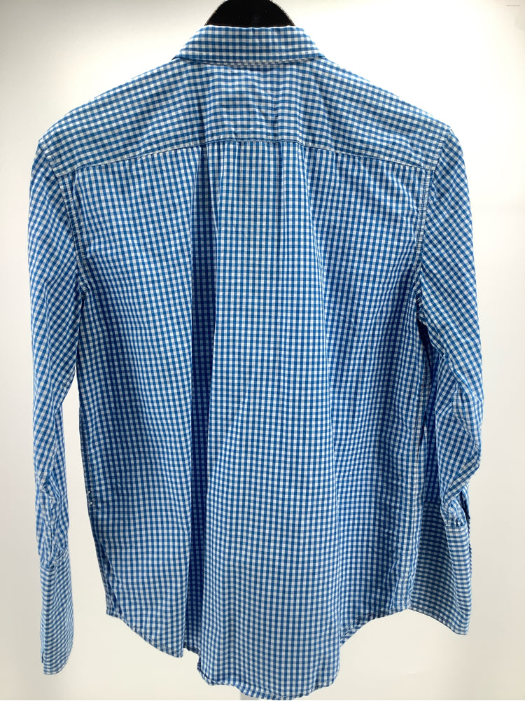 Jcrew Size 4 Blue & White Garcon Shirt