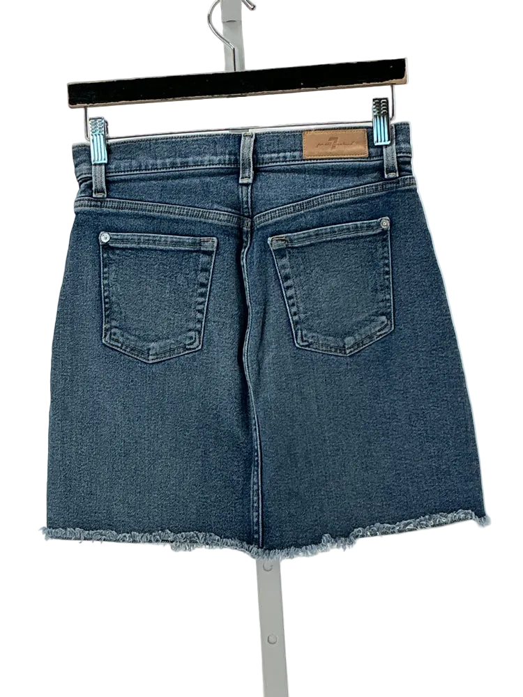 7 For All Mankind Size 26 Denim Skirt