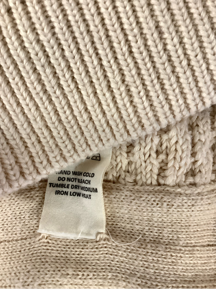 Oyun Size OS Tan & White Field Vest Sweater