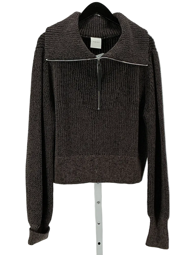 Varley Size M Black & Tan Sweater
