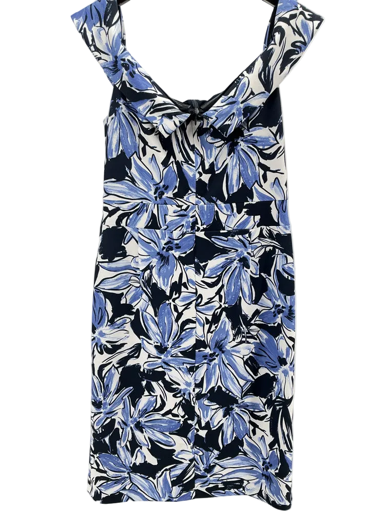 Joseph Ribkoff Size 16 Blue Multi Dress