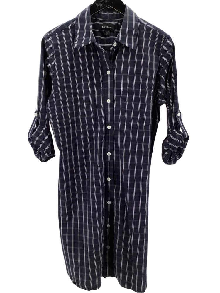 Karen Kane Size M Navy & white Dress
