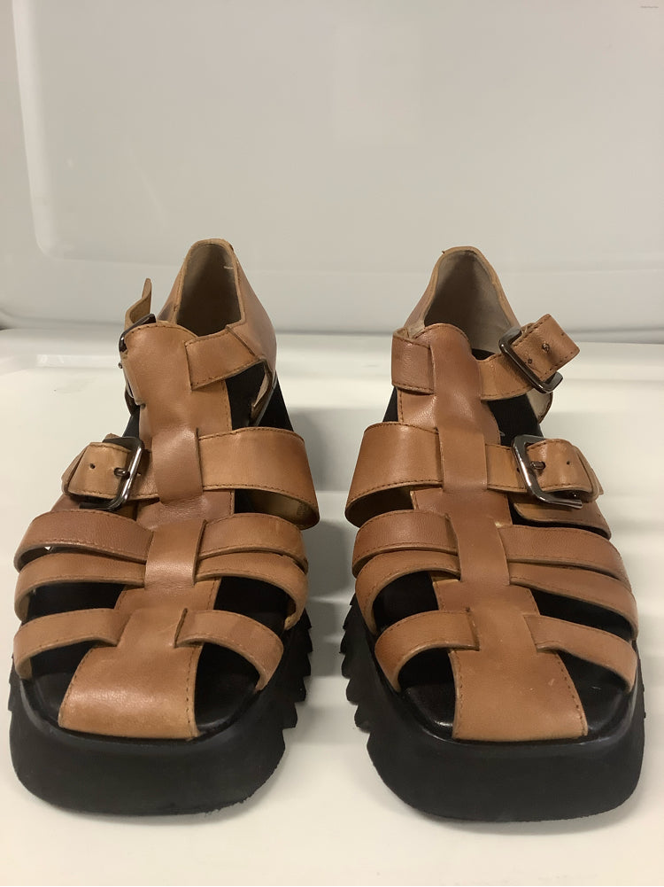 Free People Shoe Size 8 Brown Janis Fisherman Sandals