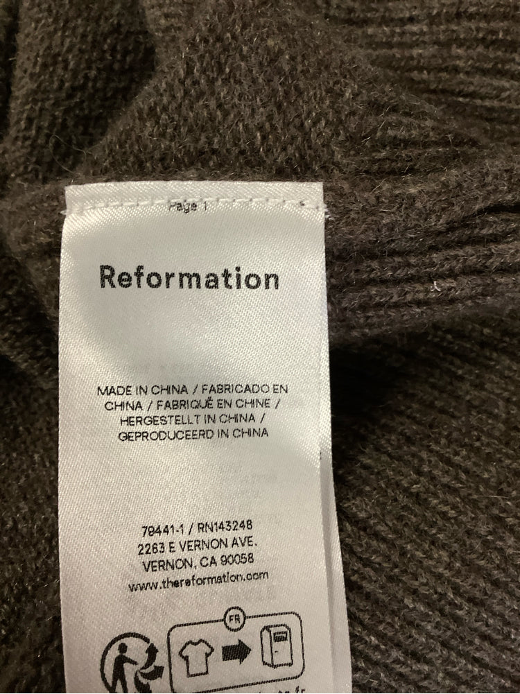 Reformation Size M Brown Sawyer Sweater