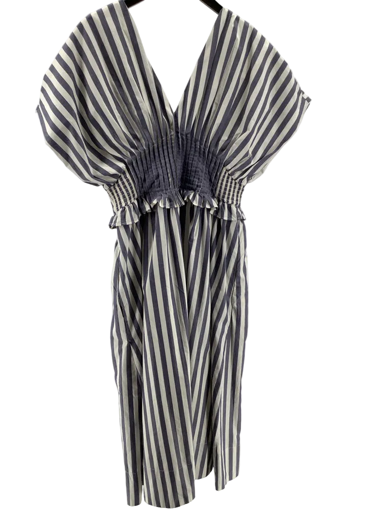by anthropologie Size M Blue & White Dress