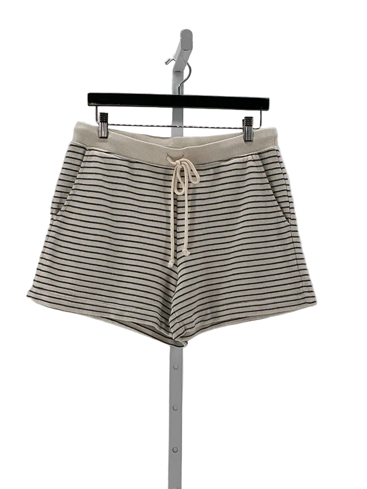 Velvet by Graham Spencer Size M Cream & Gray Shorts