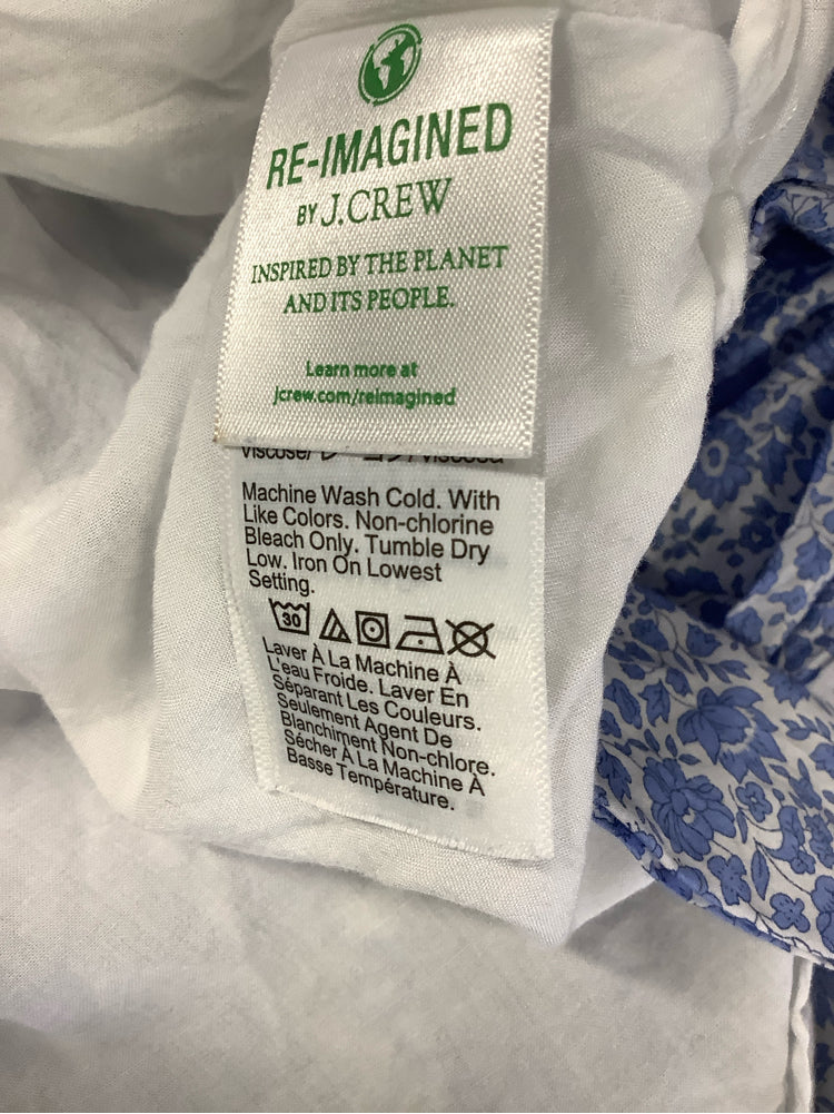 Jcrew Size M Blue & White Dress