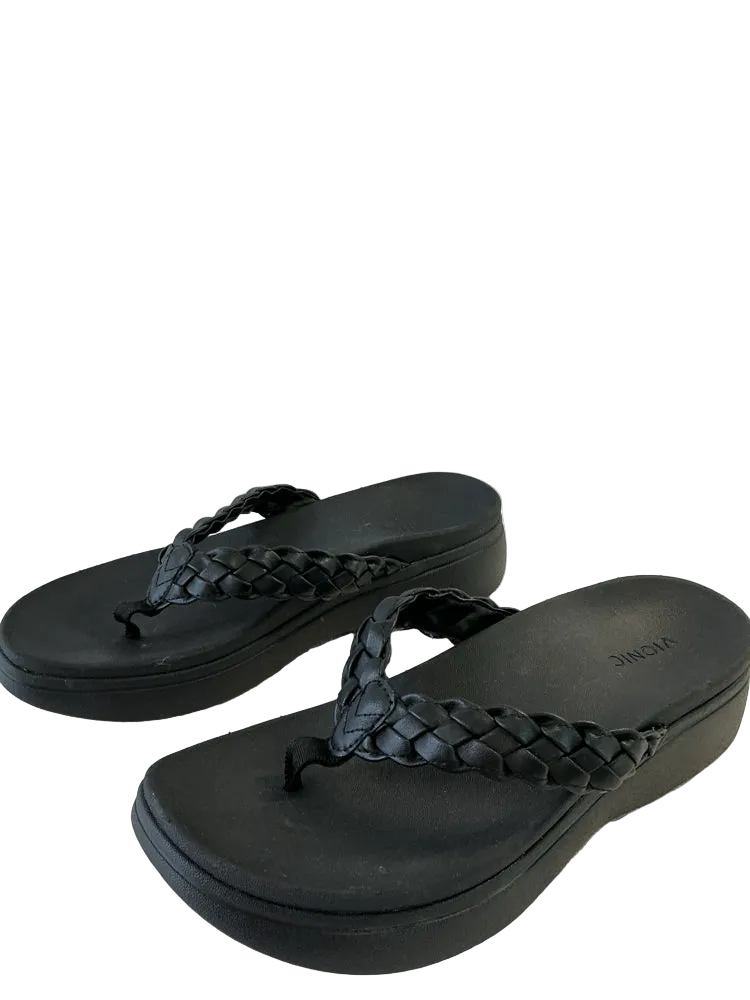 Vionic Shoe Size 10 Black Flip Flops