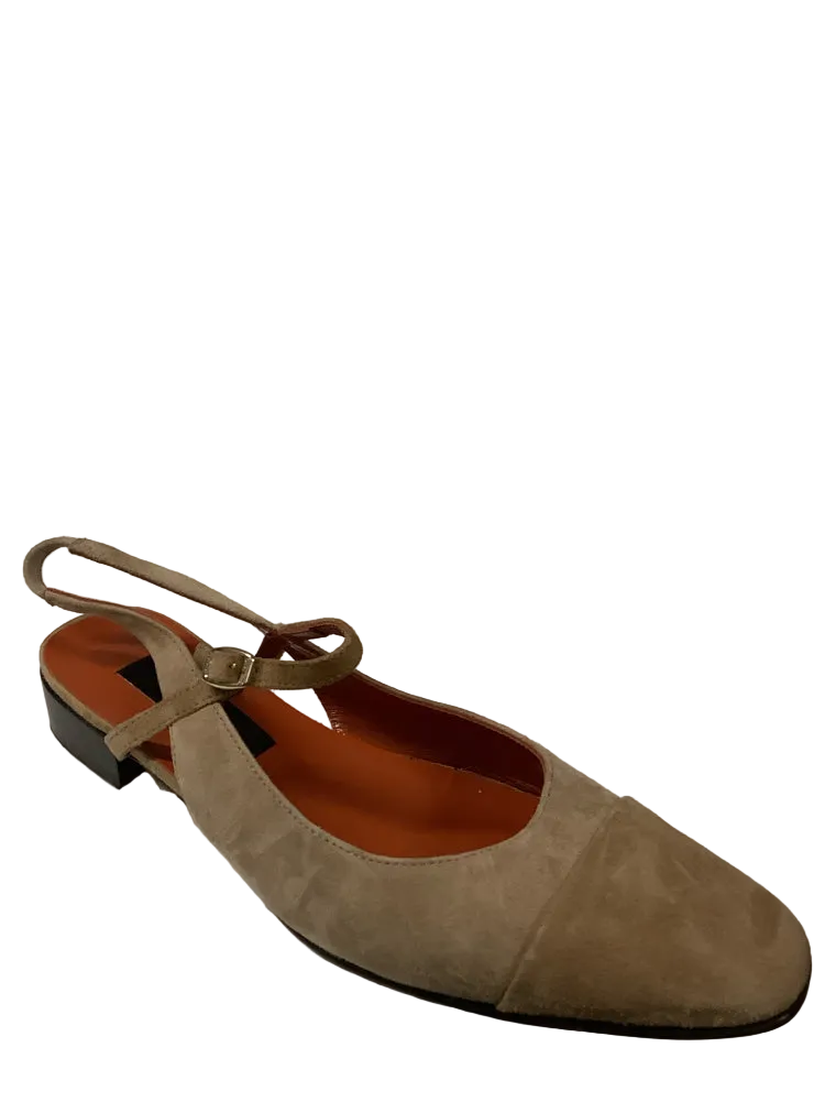 carel paris Shoe Size 8 Tan Oceano Slingbacks